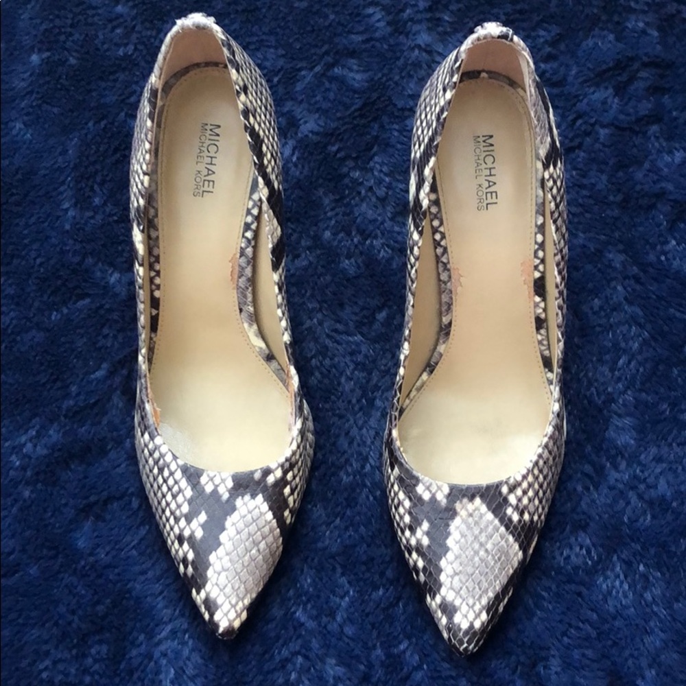 Michael Kors Snake Print Heels- Fairly Used